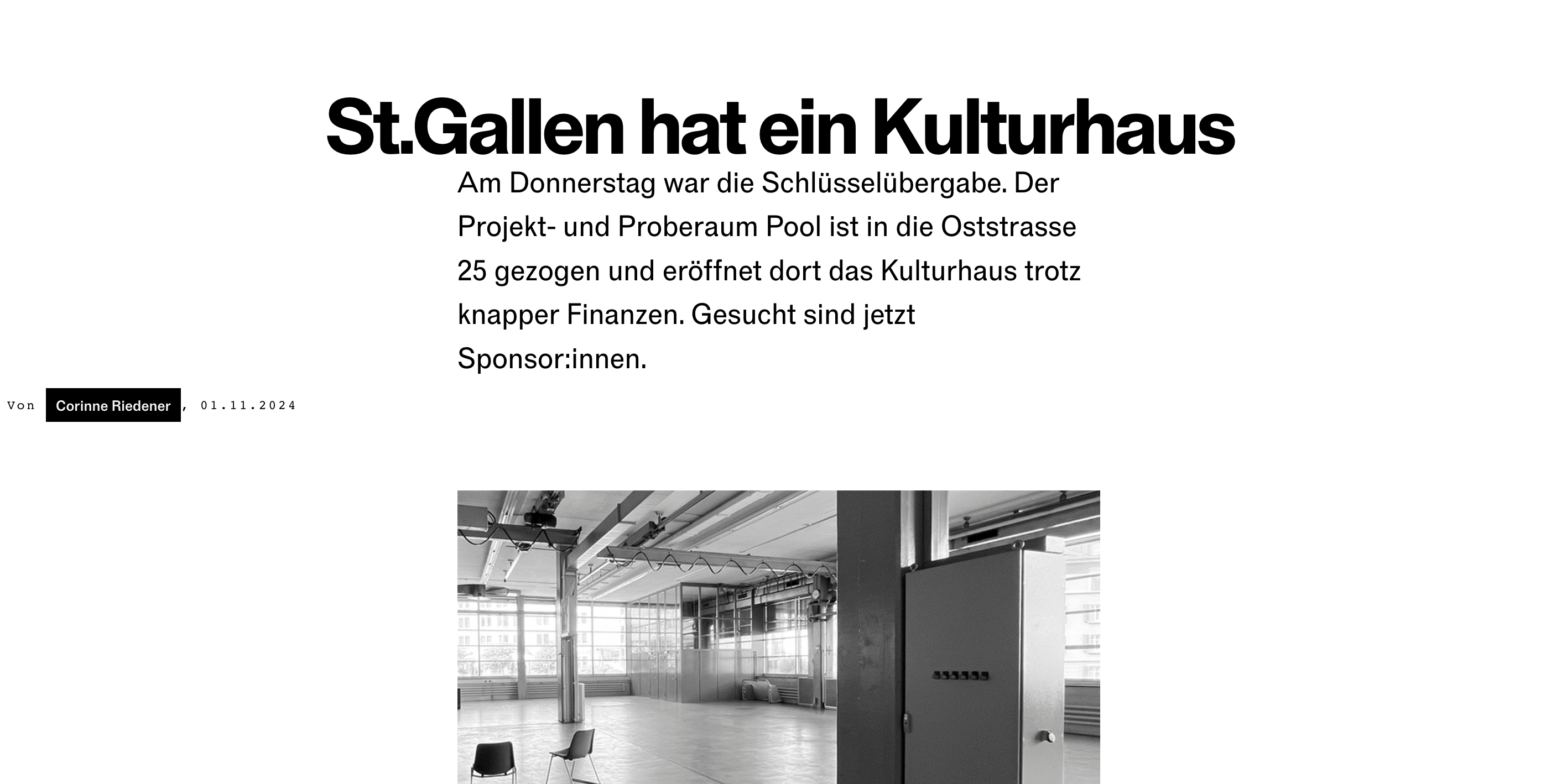 St.Gallen hat ein Kulturhaus